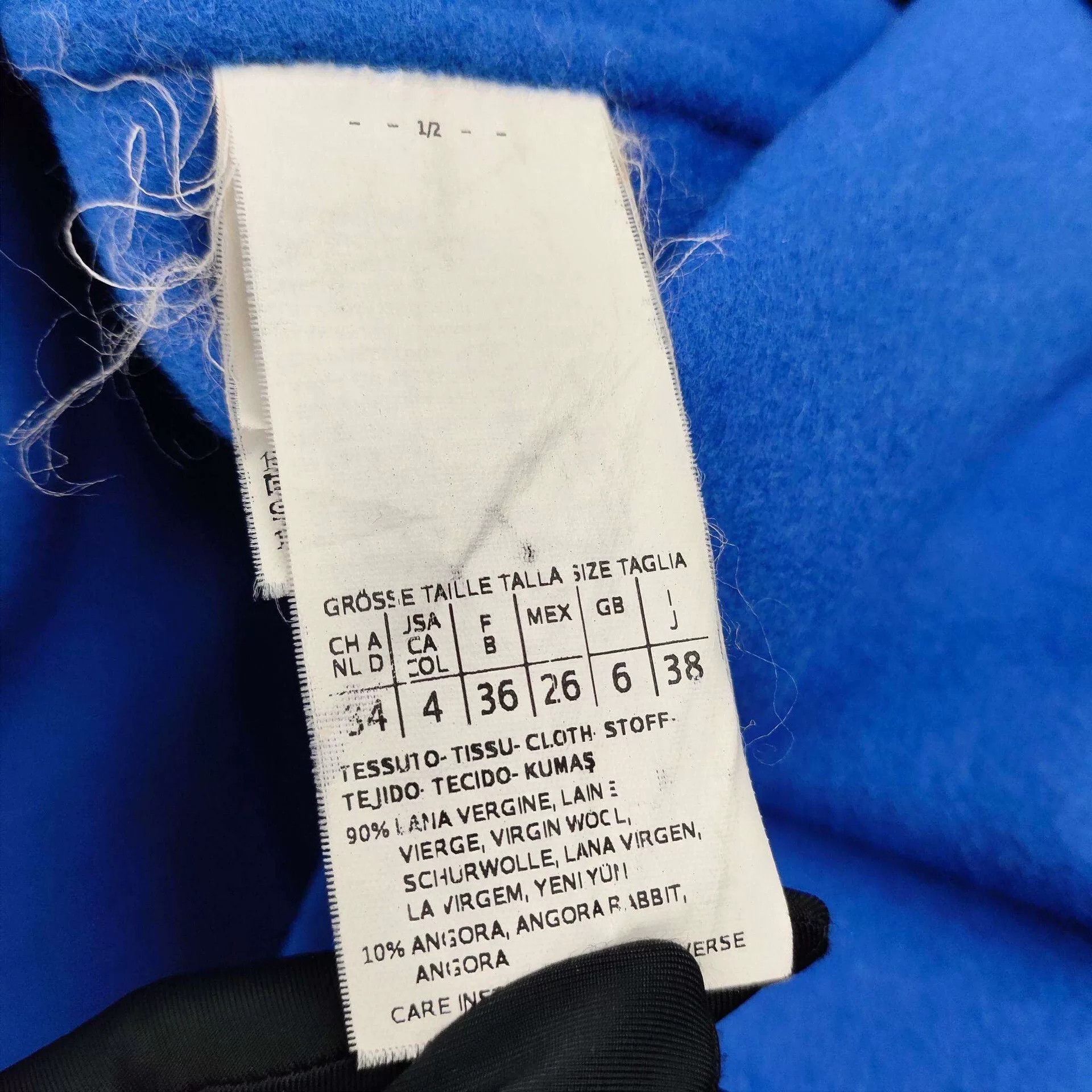 Max Mara MaxMara Blue Wool Coat Size 34 Size US XS / EU 42 / 0 - 4 Thumbnail