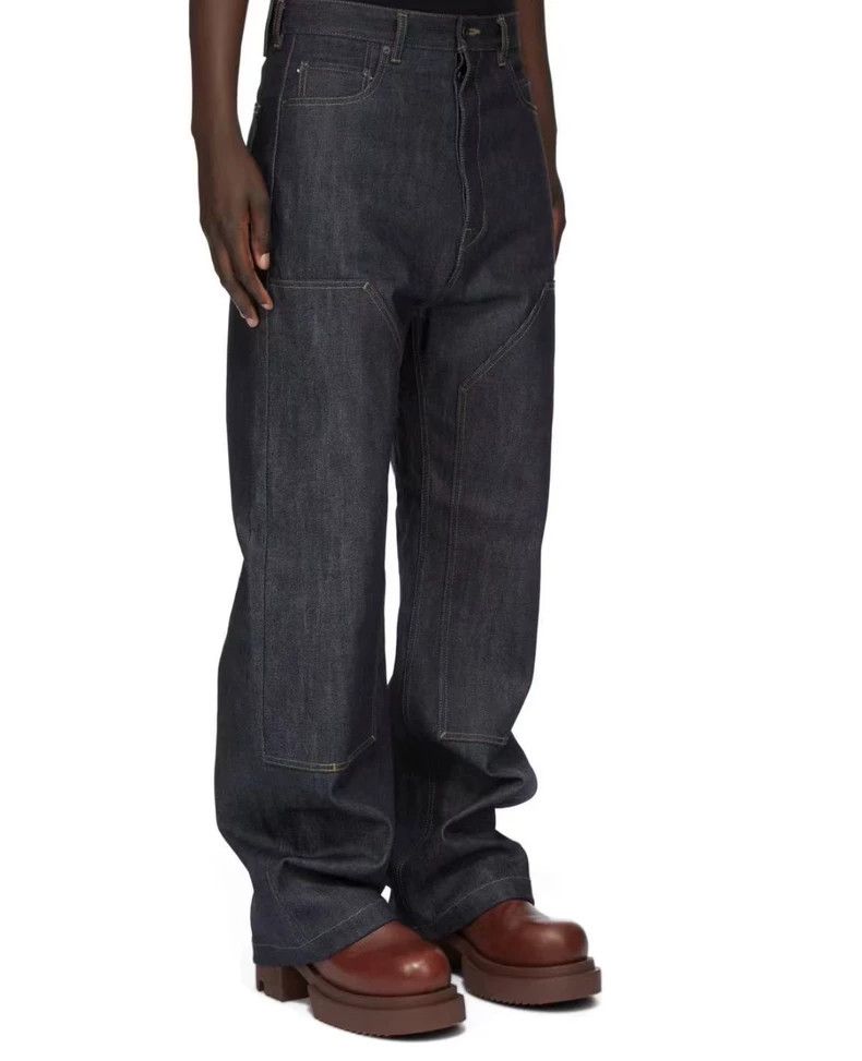 Rick Owens Drkshdw Rick Owens Drkshdw Blue Denim Double Knee Pants Size US 30 / EU 46 - 8 Thumbnail