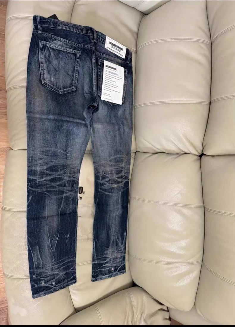 Neighborhood Neighborhood Bullet Distressed Denim Jeans Size US 33 - 2 Thumbnail