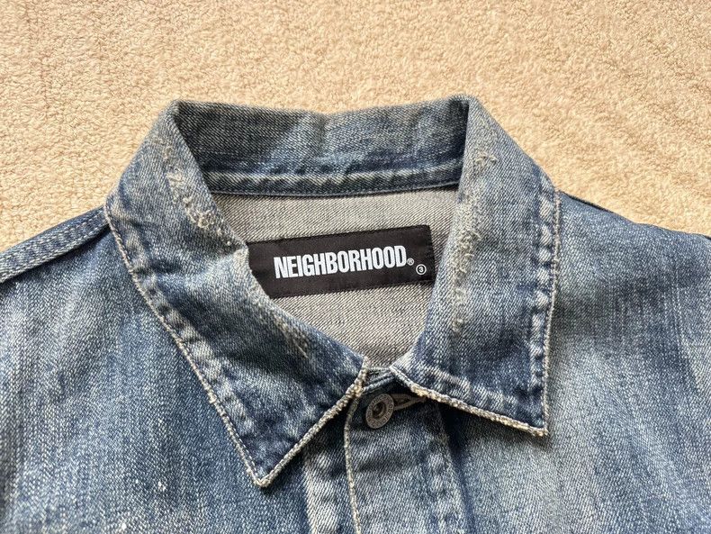 Neighborhood NEIGHBORHOOD Distressed Denim Jacket Size US M / EU 48-50 / 2 - 4 Thumbnail