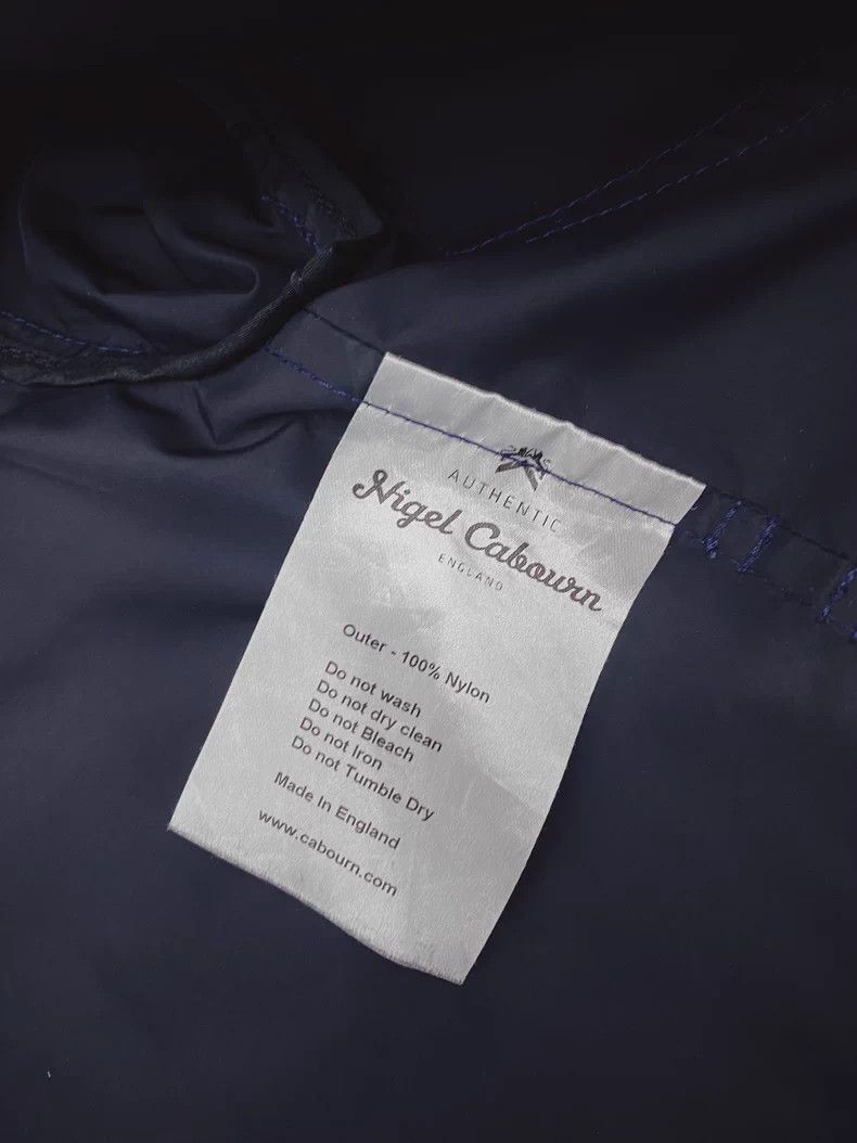 Nigel Cabourn Nigel Cabourn Navy Rainproof Moto Jacket Size US L / EU 52-54 / 3 - 7 Thumbnail