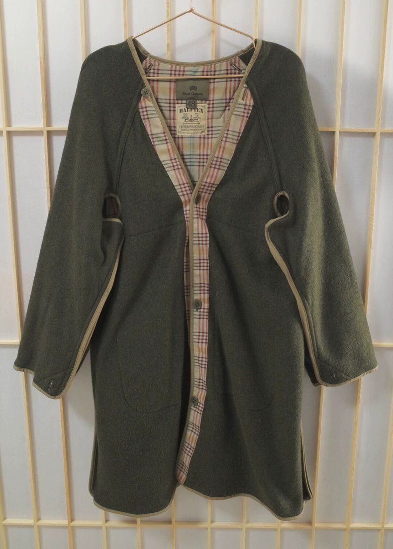 The Real McCoy's Nigel Cabourn Olive Green Trench Coat Size US XL / EU 56 / 4 - 4 Thumbnail