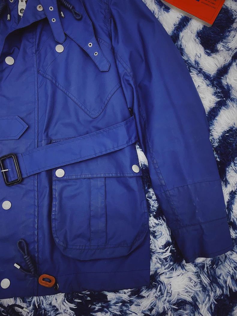 Nigel Cabourn Nigel Cabourn Navy Rain Motorcycle Jacket Size US M / EU 48-50 / 2 - 4 Thumbnail