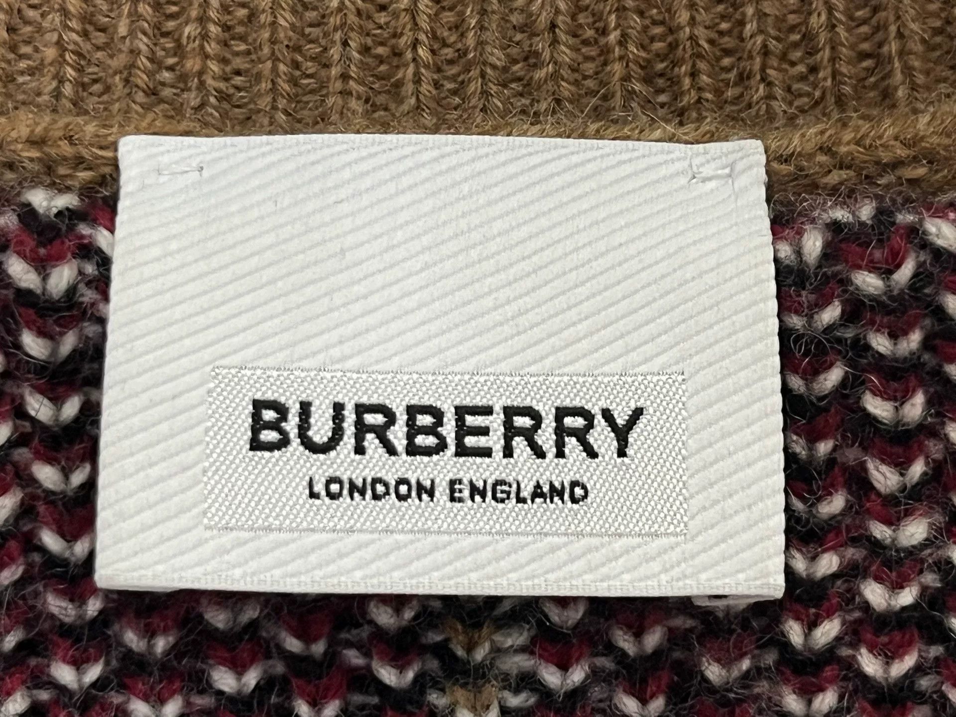 Burberry Burberry Check Wool-Cashmere Cardigan Size US L / EU 52-54 / 3 - 3 Thumbnail
