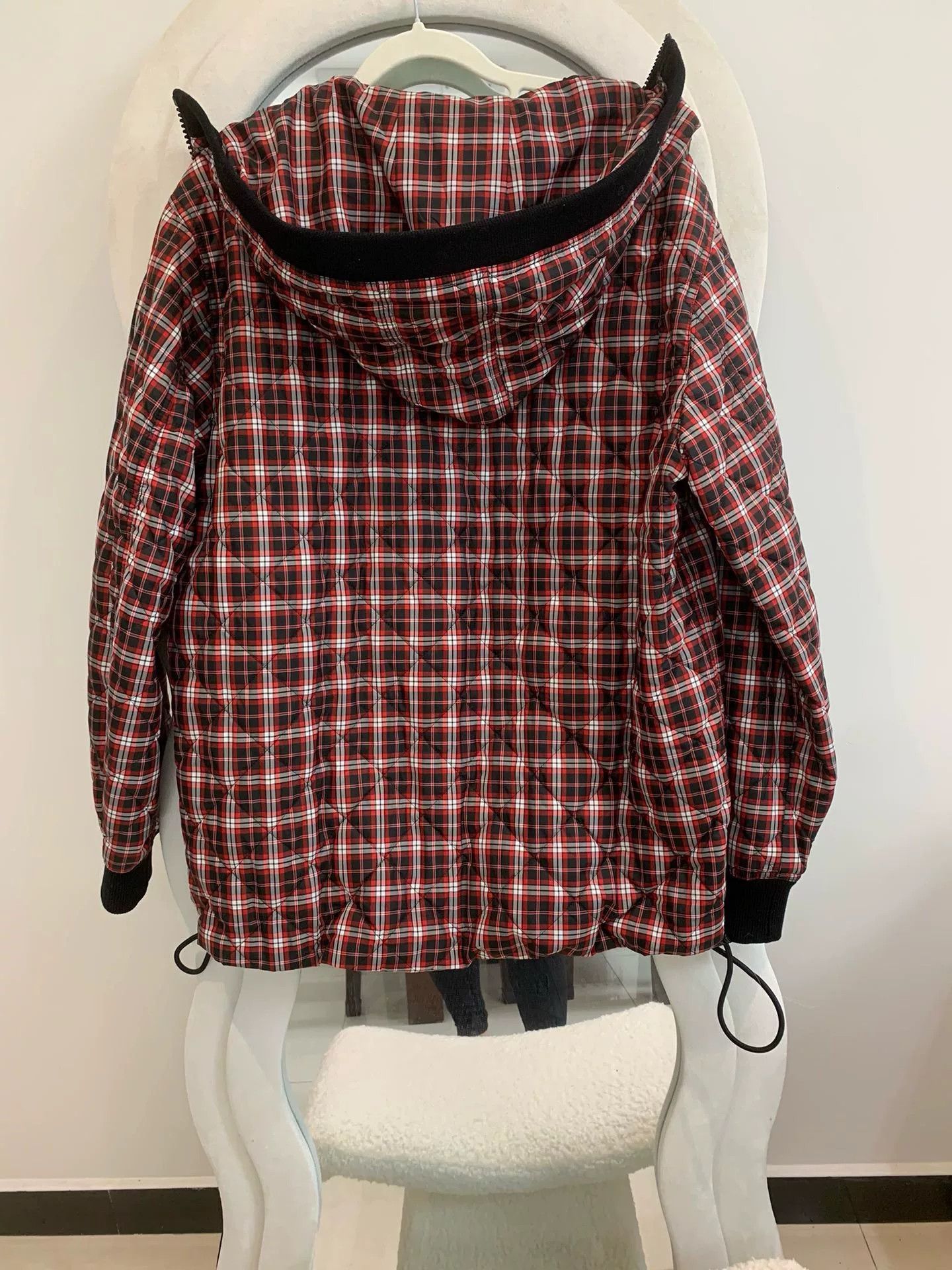 Burberry Burberry Checked Quilted Hooded Coat Size US M / EU 48-50 / 2 - 3 Thumbnail
