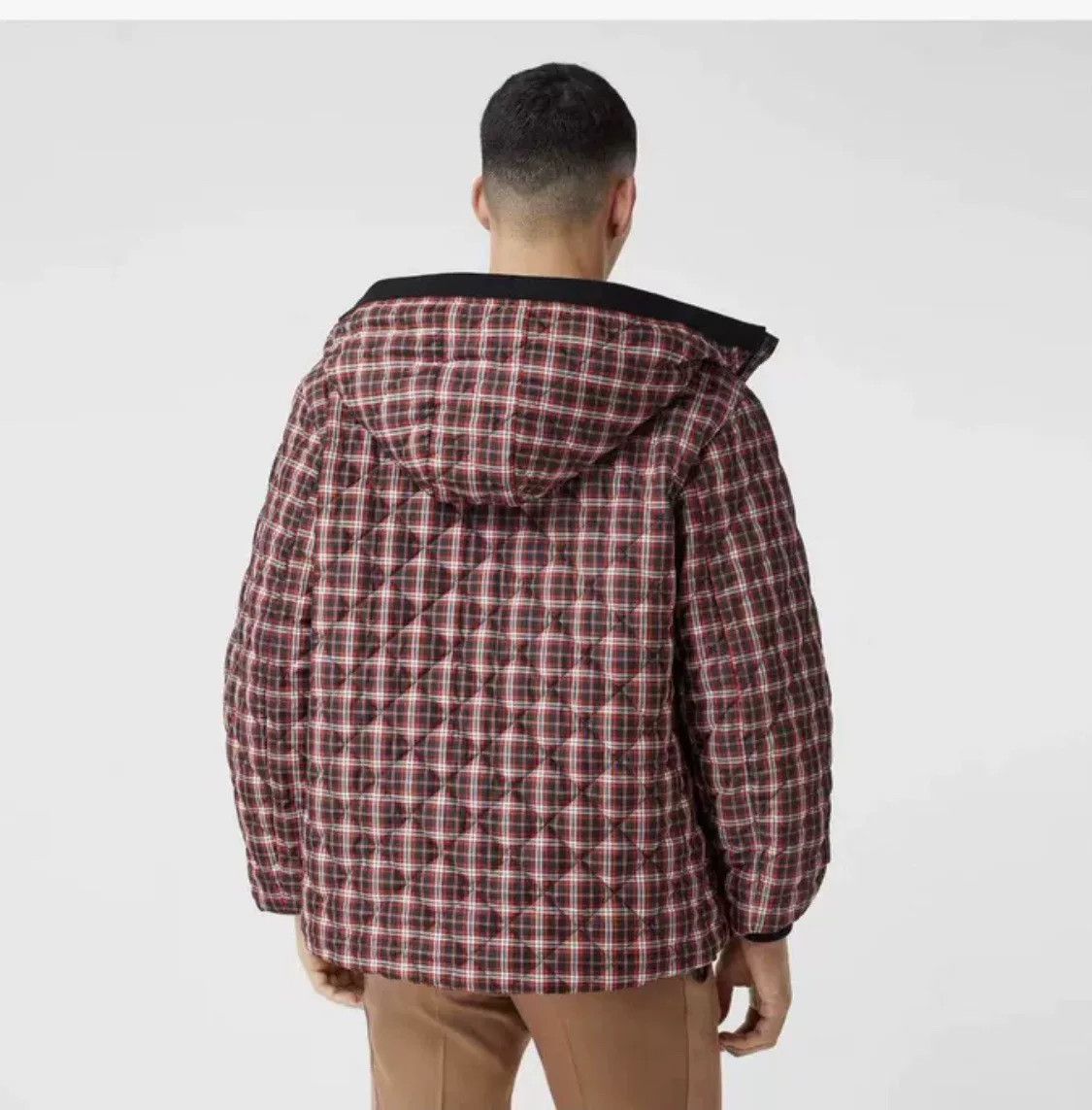 Burberry Burberry Checked Quilted Hooded Coat Size US M / EU 48-50 / 2 - 7 Thumbnail