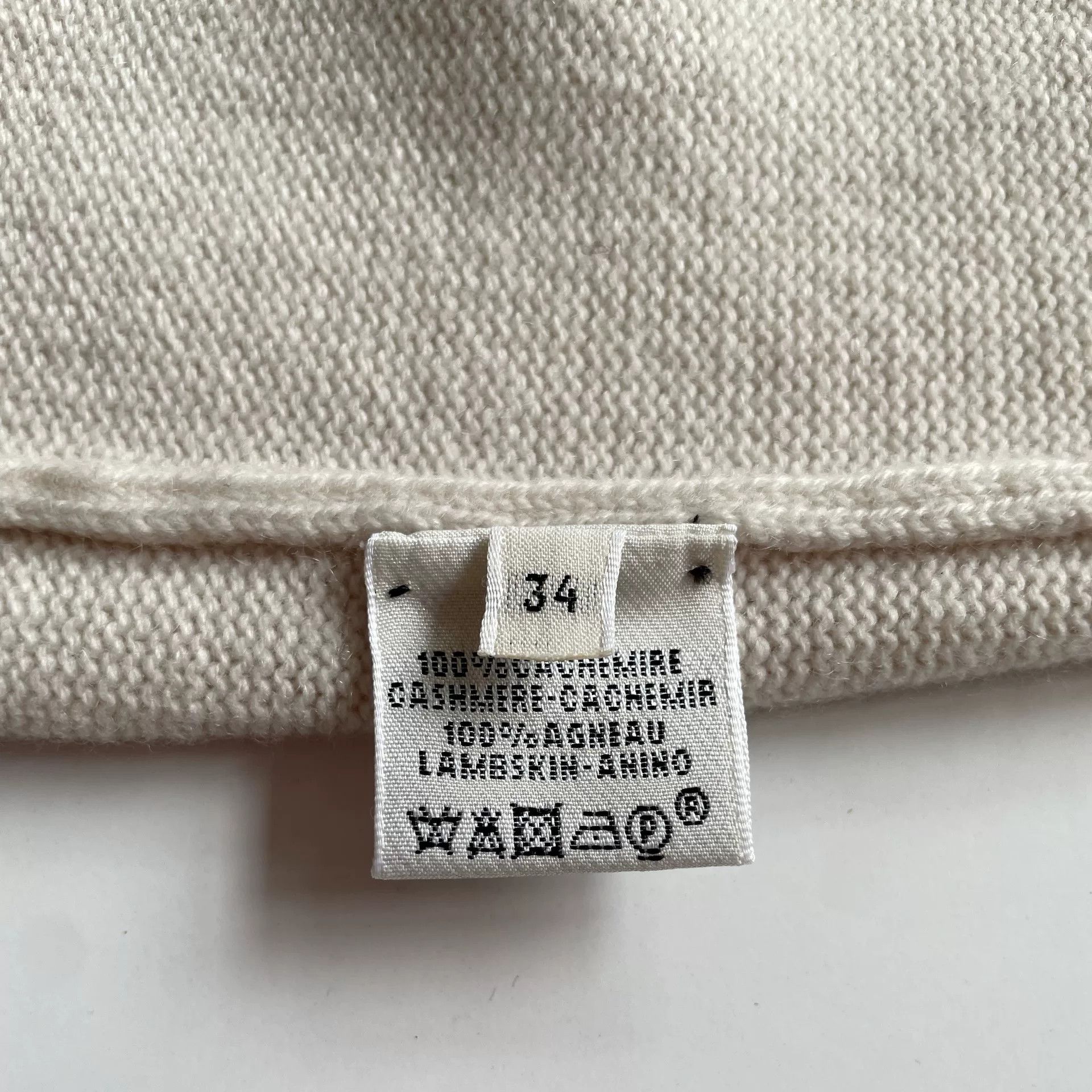 Hermes Hermes Beige Cashmere Long Sleeve Dress Size US XS / EU 42 / 0 - 6 Thumbnail