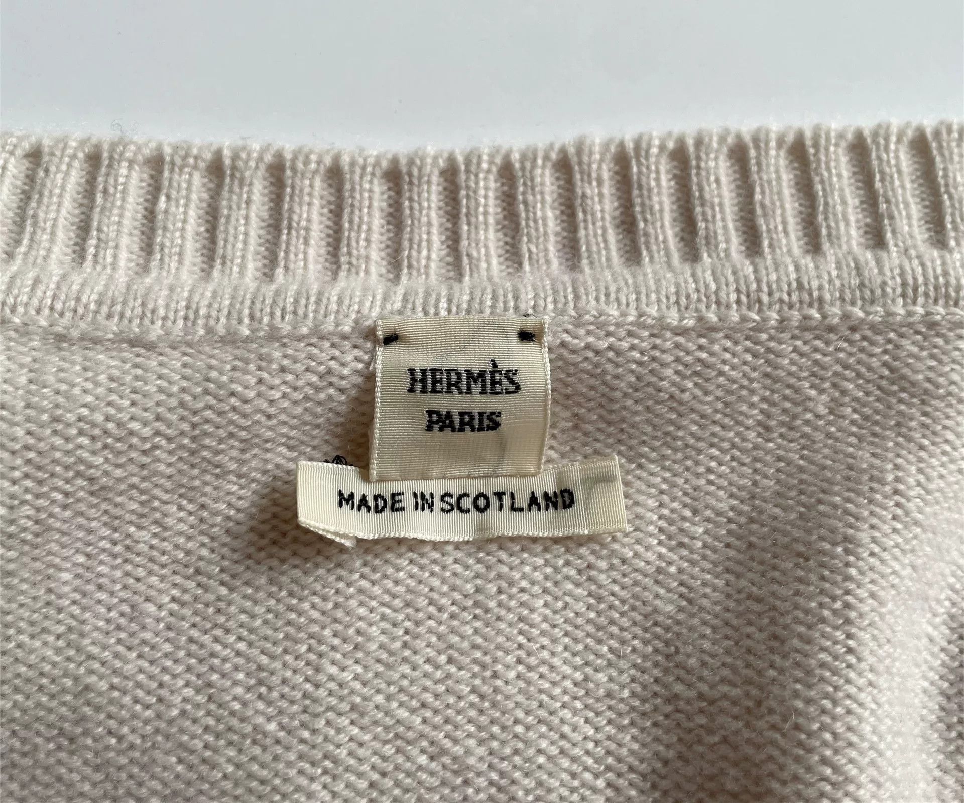 Hermes Hermes Beige Cashmere Long Sleeve Dress Size US XS / EU 42 / 0 - 5 Thumbnail