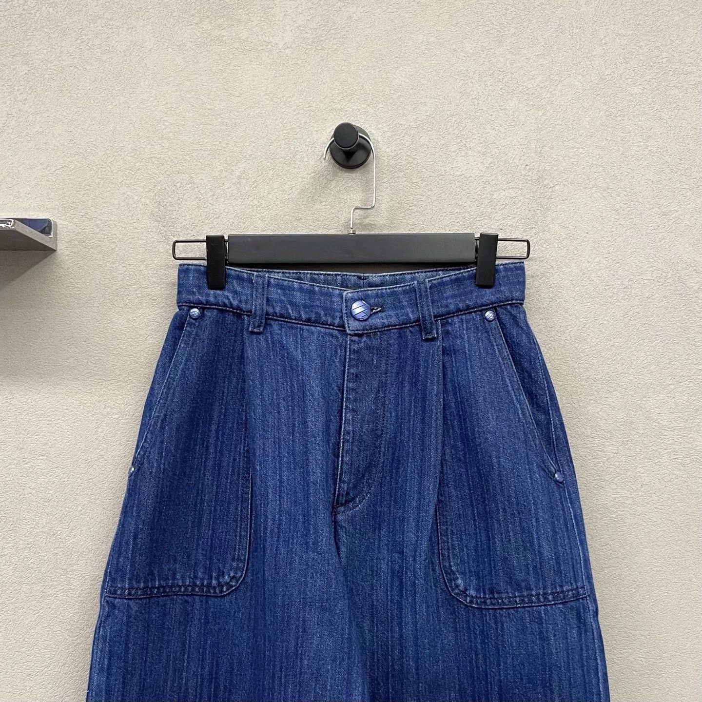 Chanel Chanel Blue Wide-Leg Denim Jeans Size US 34 / EU 50 - 4 Thumbnail
