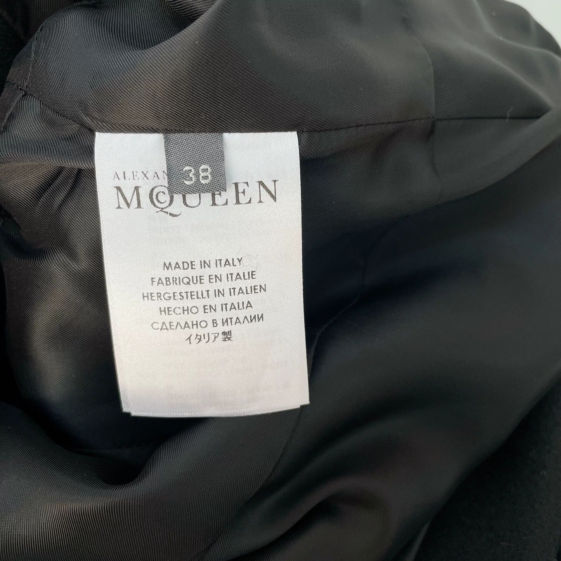 Alexander McQueen Alexander McQueen Black Wool Coat Size US S / EU 44-46 / 1 - 7 Thumbnail