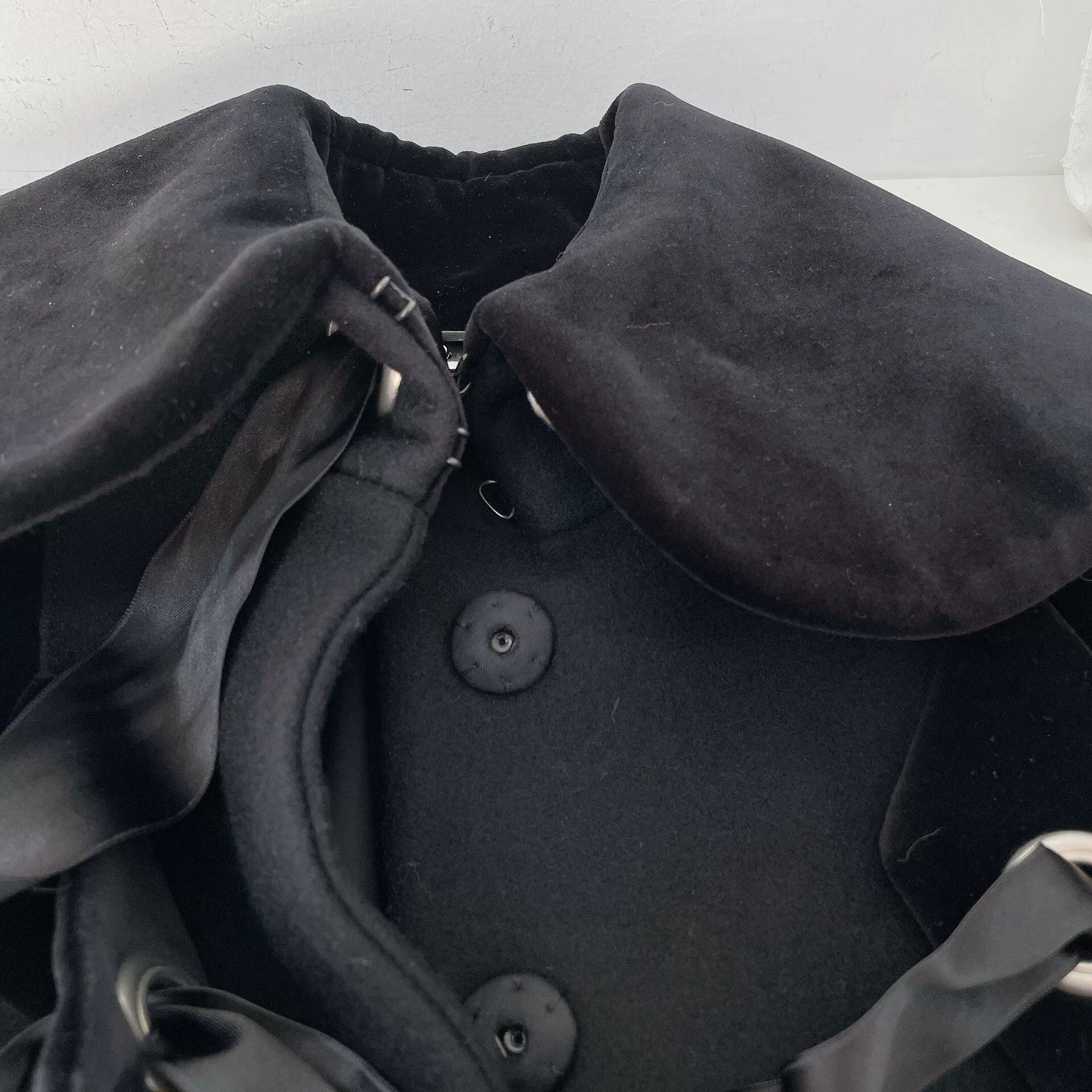 Alexander McQueen Alexander McQueen Black Wool Coat Size US S / EU 44-46 / 1 - 5 Thumbnail