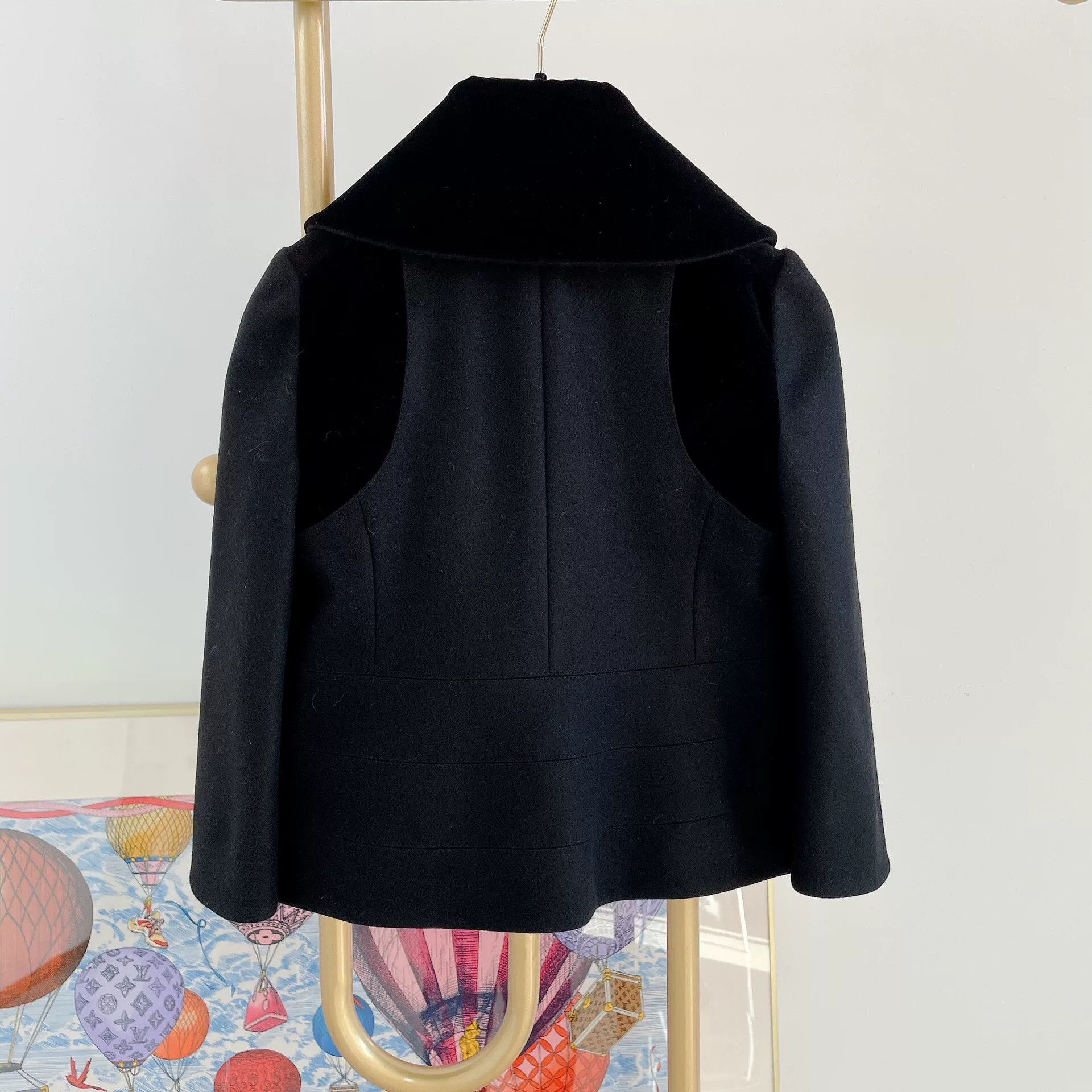 Alexander McQueen Alexander McQueen Black Wool Coat Size US S / EU 44-46 / 1 - 2 Thumbnail