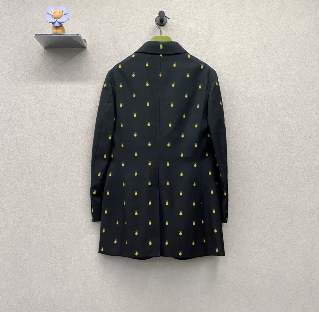 Gucci Gucci Black Pineapple Print Blazer Size US S / EU 44-46 / 1 - 2 Thumbnail
