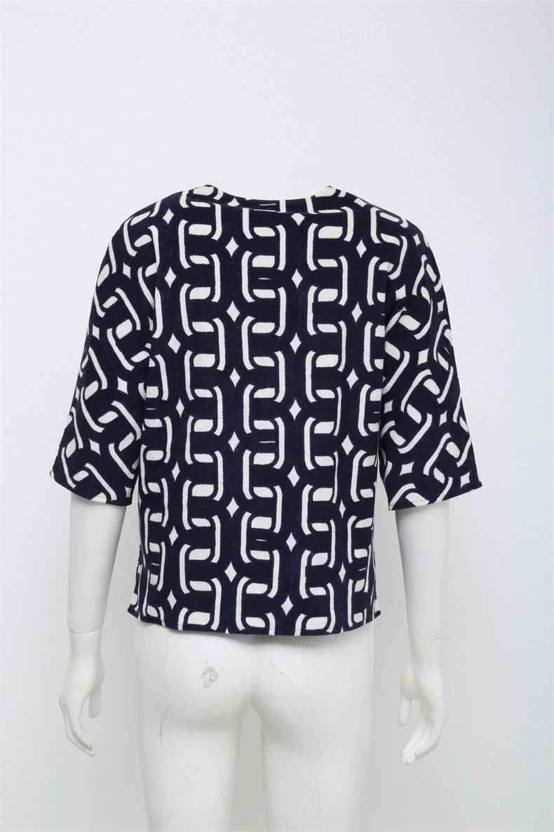 Hermes HERMES Patterned Short Sleeve Top Size US S / EU 44-46 / 1 - 2 Thumbnail
