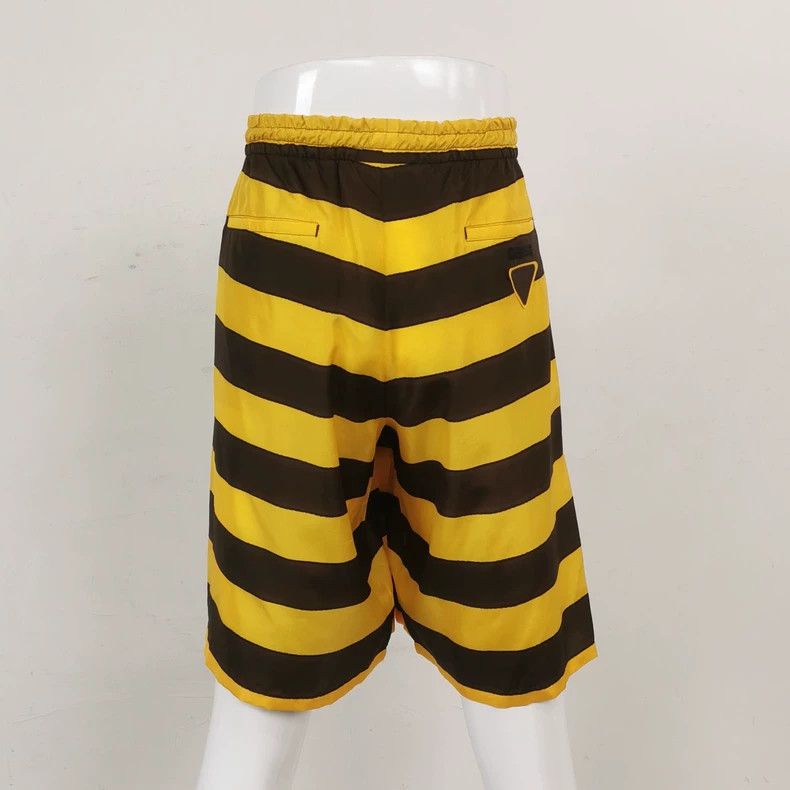 Prada Prada Silk Contrast Stripe Shorts M Size US 29 - 2 Thumbnail