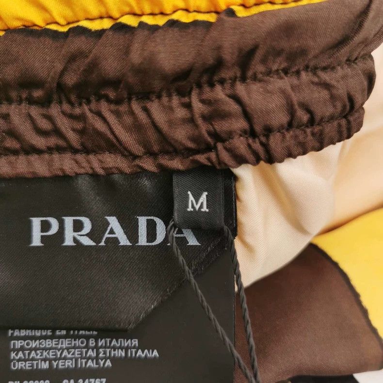 Prada Prada Silk Contrast Stripe Shorts M Size US 29 - 6 Thumbnail