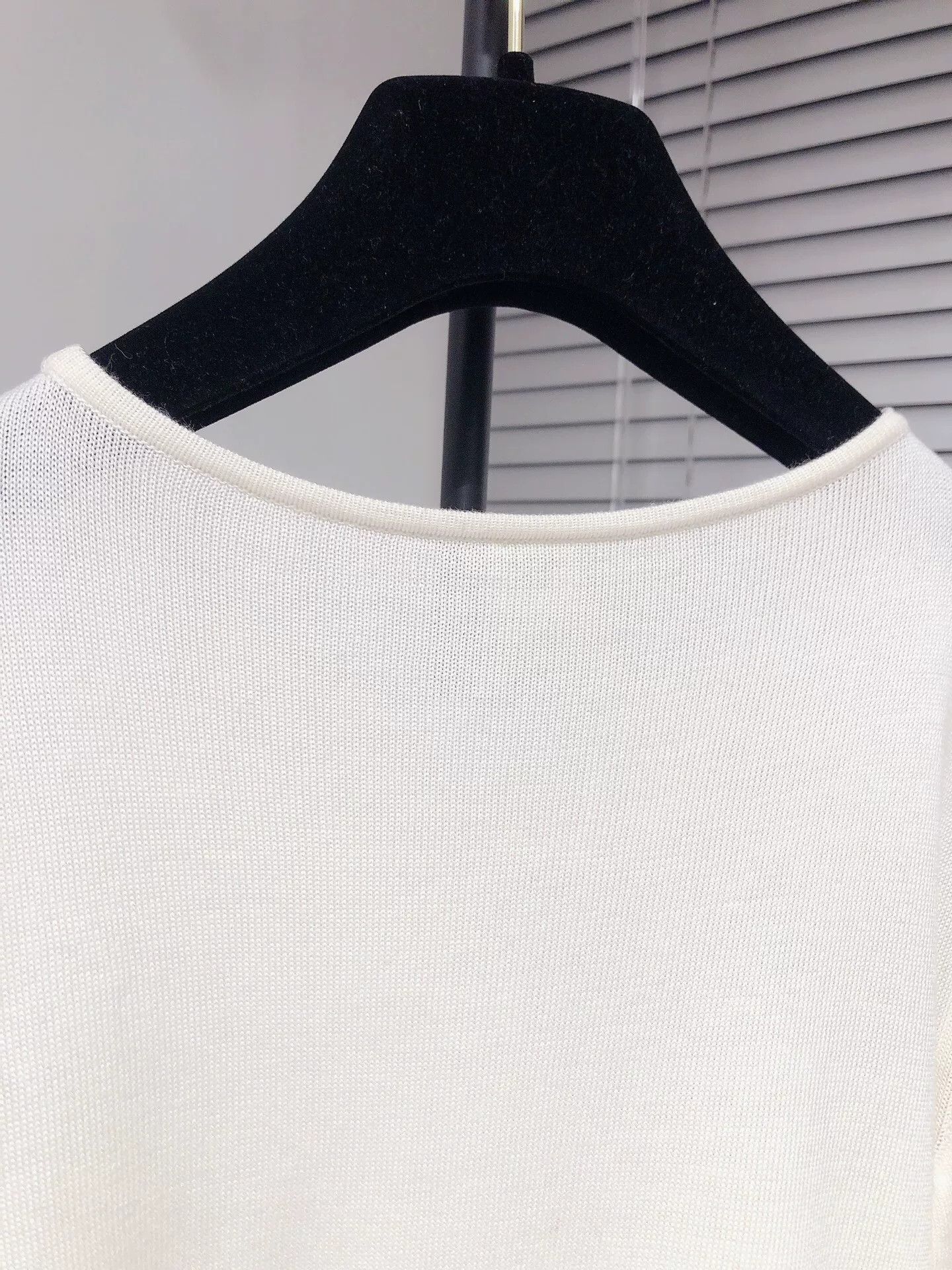 Hermes Hermes White Knit Short Sleeve Top Size US S / EU 44-46 / 1 - 5 Thumbnail