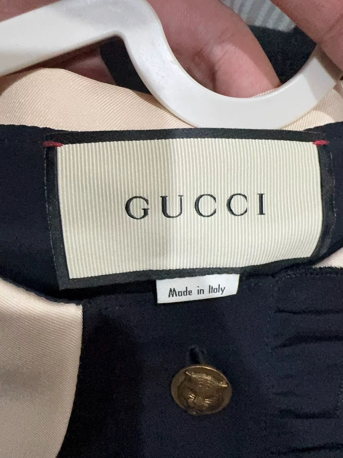 Gucci Gucci Navy Collared Dress Size 42 Size US M / EU 48-50 / 2 - 3 Thumbnail