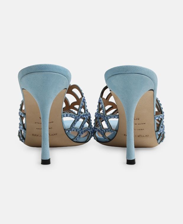 Sergio Rossi Sr Mermaid Mules Size US 7 / IT 37 - 2 Thumbnail
