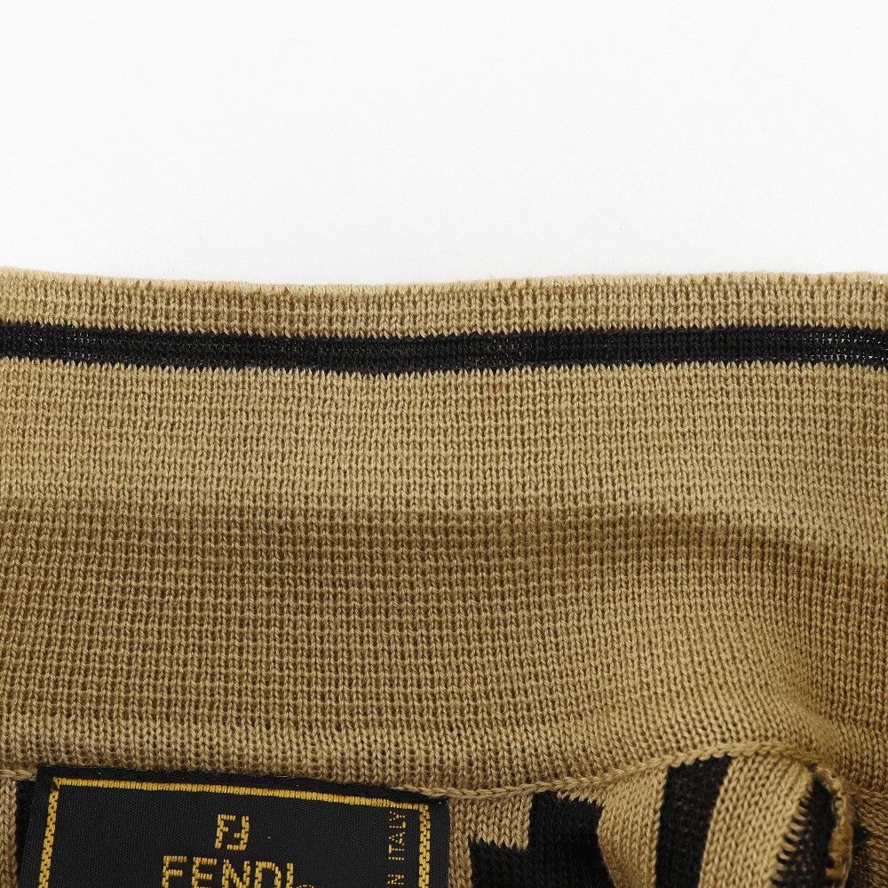 Fendi Fendi Fendi Zucca Cotton Knit Polo Shirt Cotton Tops DUTY FREE for USA Size ONE SIZE - 8 Thumbnail