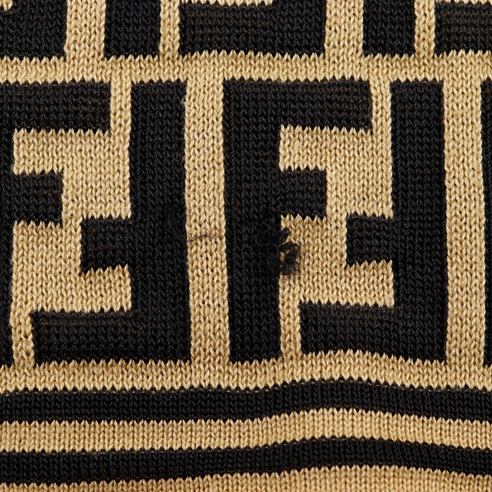 Fendi Fendi Fendi Zucca Cotton Knit Polo Shirt Cotton Tops DUTY FREE for USA Size ONE SIZE - 11 Thumbnail