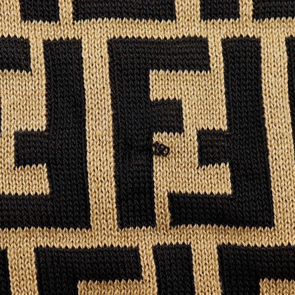 Fendi Fendi Fendi Zucca Cotton Knit Polo Shirt Cotton Tops DUTY FREE for USA Size ONE SIZE - 9 Thumbnail