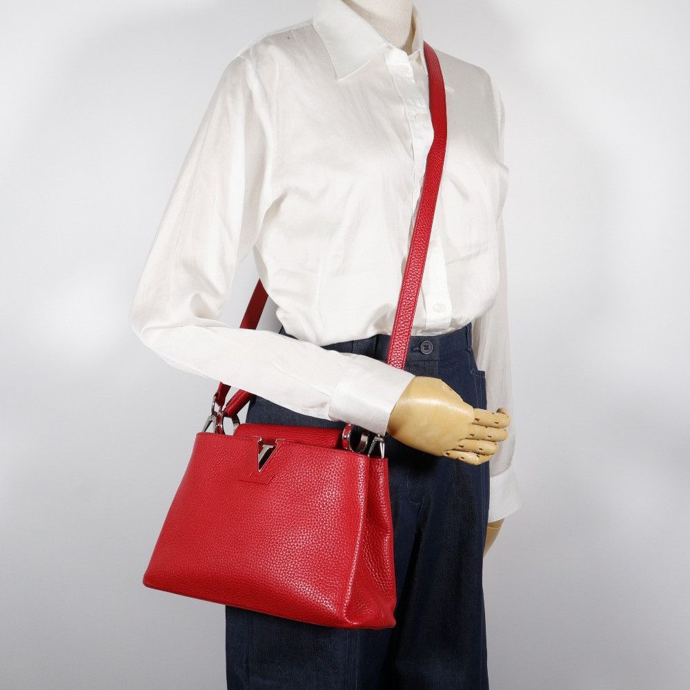 Louis Vuitton Louis Vuitton Louis Vuitton Capucines BB Taurillon 2way bag Leather Handbag M94754 DUTY FREE for USA Size ONE SIZE - 17 Thumbnail