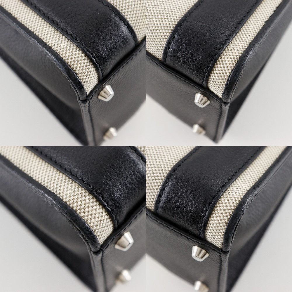 Other Other MORABITO Calf Canvas 2way Tote Bag Leather Tote Bag DUTY FREE for USA Size ONE SIZE - 4 Thumbnail