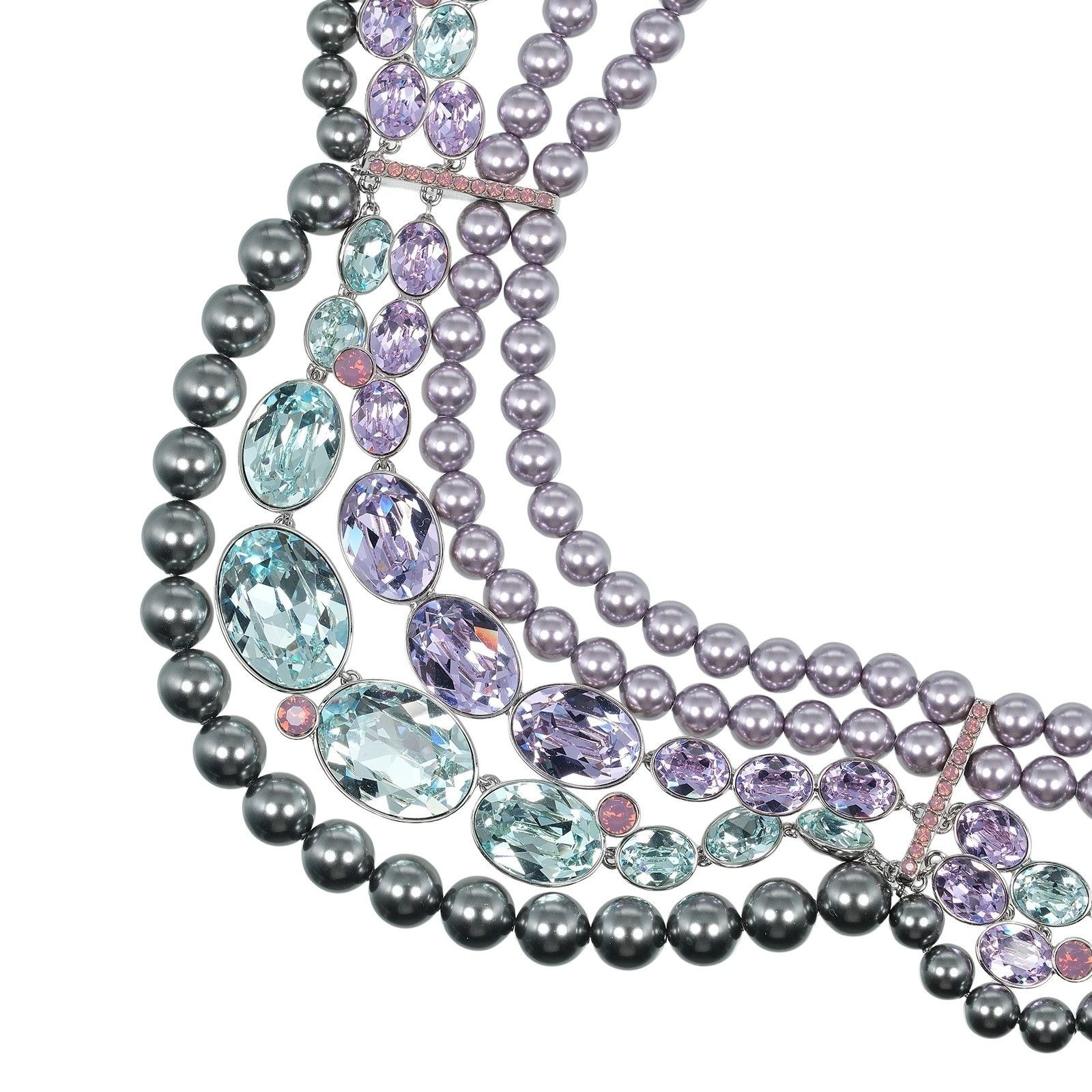 Swarovski Swarovski Swarovski Clay Large Crystal Necklace Metal Necklace DUTY FREE for USA Size ONE SIZE - 6 Thumbnail