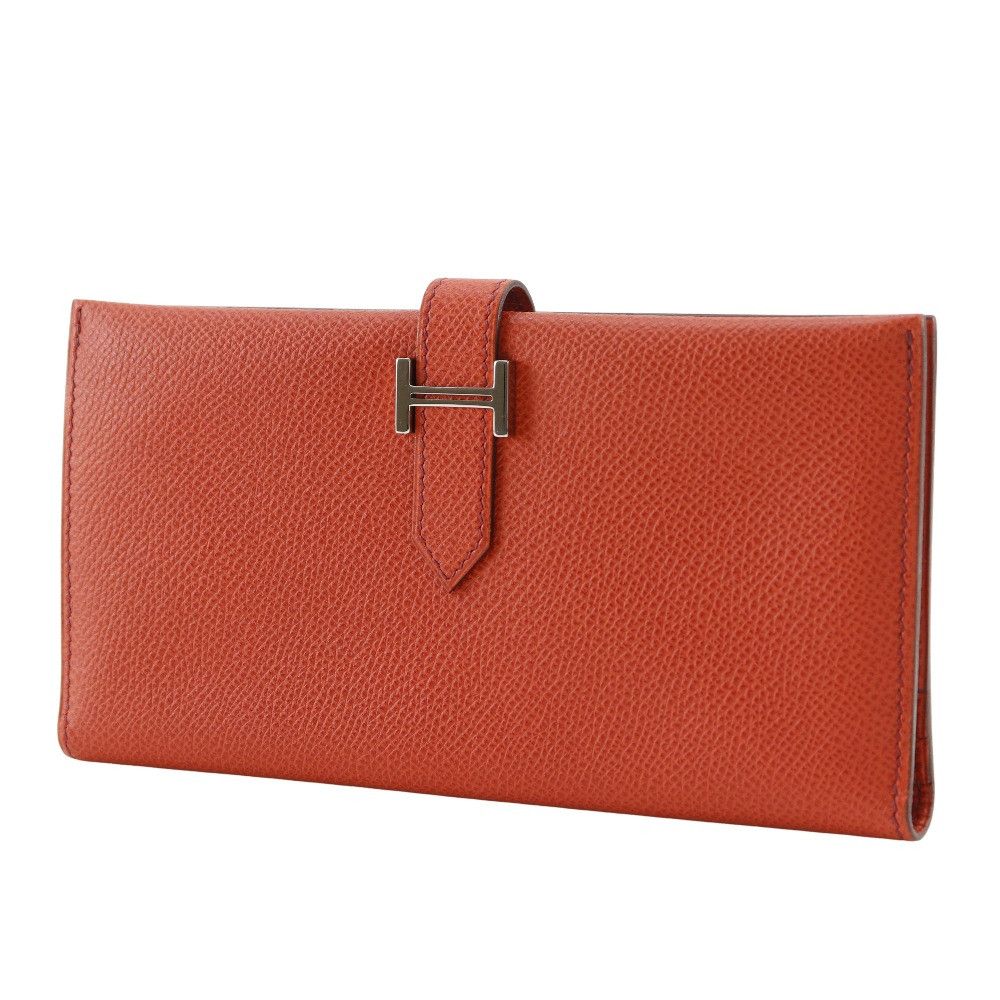 Hermes Hermes Hermès Béarn Veau Epsom Long Wallet Leather Long Wallet Stamp G (2003) DUTY FREE for USA Size ONE SIZE - 2 Thumbnail