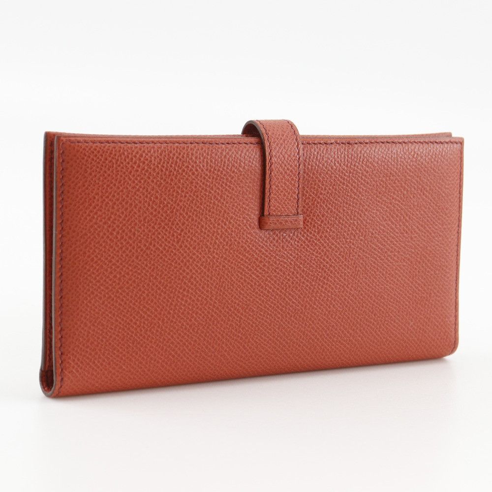 Hermes Hermes Hermès Béarn Veau Epsom Long Wallet Leather Long Wallet Stamp G (2003) DUTY FREE for USA Size ONE SIZE - 3 Thumbnail