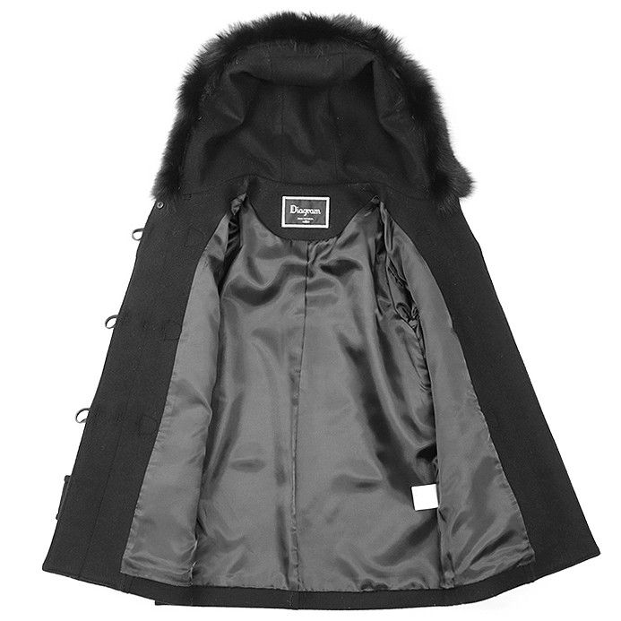 Other Other Diagram GRACE CONTINENTAL Fox Fur Wool 2way Coat Others Outerwear 35401120-0 DUTY FREE for USA Size ONE SIZE - 6 Thumbnail