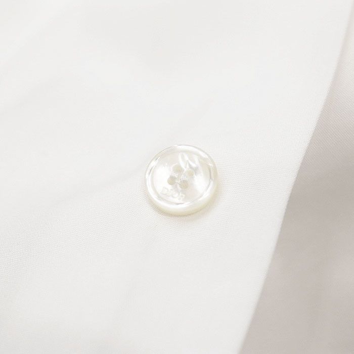 Dior Dior Dior Embroidery Cotton Shirt Cotton Dress Shirt DUTY FREE for USA Size ONE SIZE - 5 Thumbnail