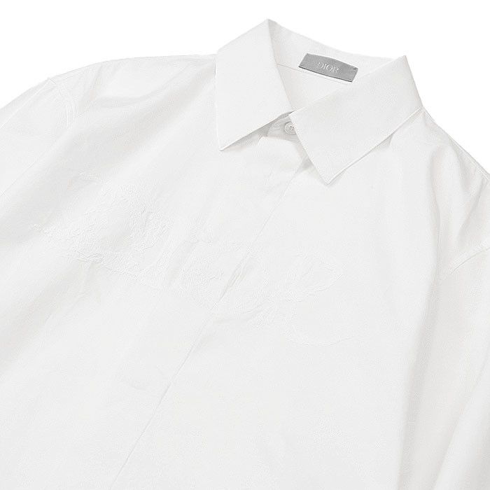 Dior Dior Dior Embroidery Cotton Shirt Cotton Dress Shirt DUTY FREE for USA Size ONE SIZE - 11 Thumbnail