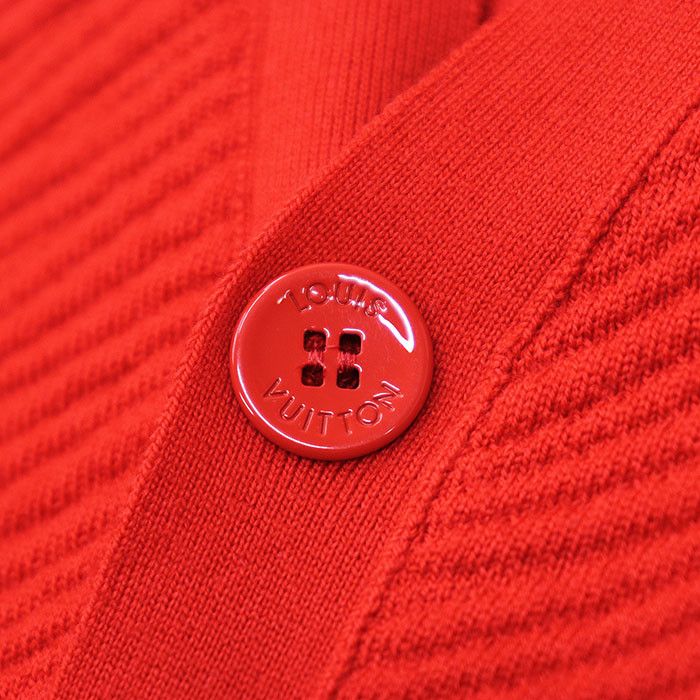 Louis Vuitton Louis Vuitton Louis Vuitton LV Logo Embossed Wool Cardigan Cotton Tops DUTY FREE for USA Size ONE SIZE - 5 Thumbnail