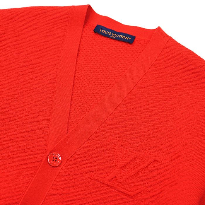 Louis Vuitton Louis Vuitton Louis Vuitton LV Logo Embossed Wool Cardigan Cotton Tops DUTY FREE for USA Size ONE SIZE - 2 Thumbnail