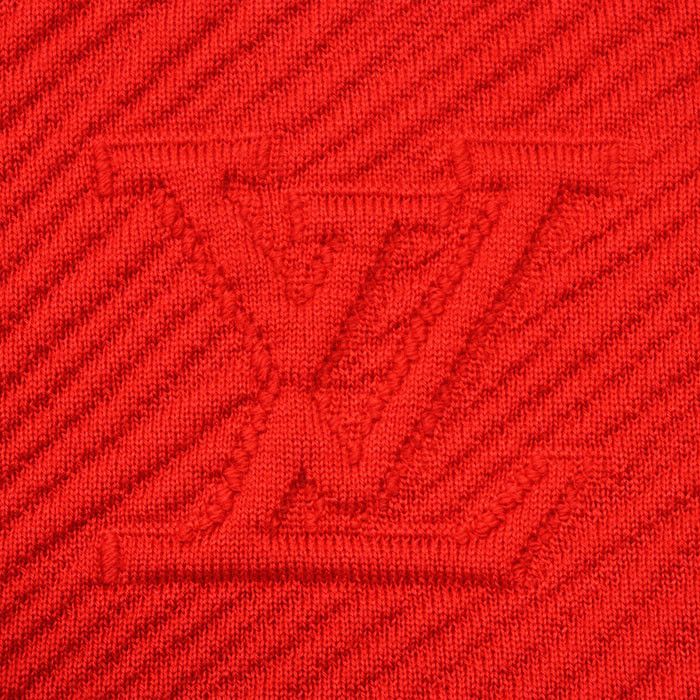 Louis Vuitton Louis Vuitton Louis Vuitton LV Logo Embossed Wool Cardigan Cotton Tops DUTY FREE for USA Size ONE SIZE - 3 Thumbnail