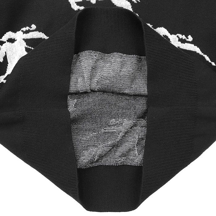 Burberry Burberry Burberry London Equestrian Knight Design Cotton Silk Knit Polo Shirt Cotton Tops DUTY FREE for USA Size ONE SIZE - 9 Thumbnail