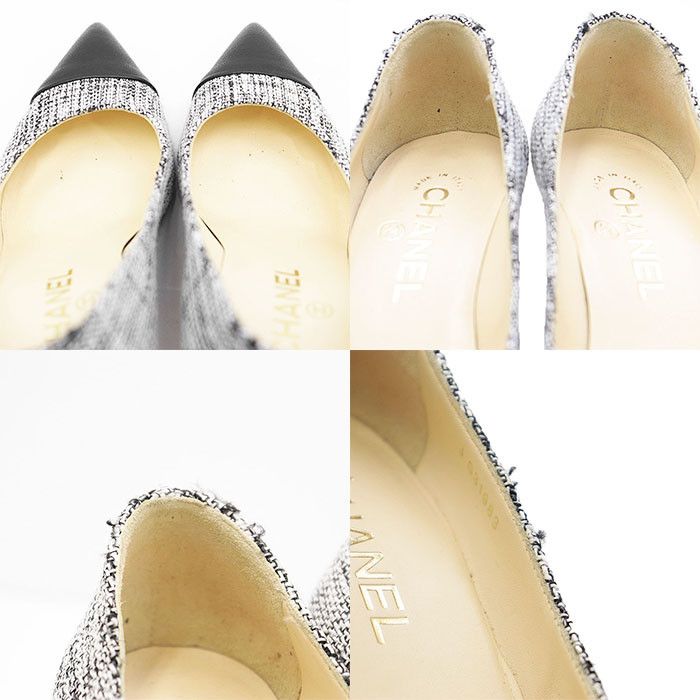 Chanel Chanel Chanel G31983 Tweed Pumps Cotton Shoes G31983 DUTY FREE for USA Size ONE SIZE - 8 Thumbnail