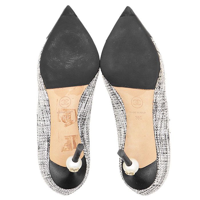 Chanel Chanel Chanel G31983 Tweed Pumps Cotton Shoes G31983 DUTY FREE for USA Size ONE SIZE - 9 Thumbnail
