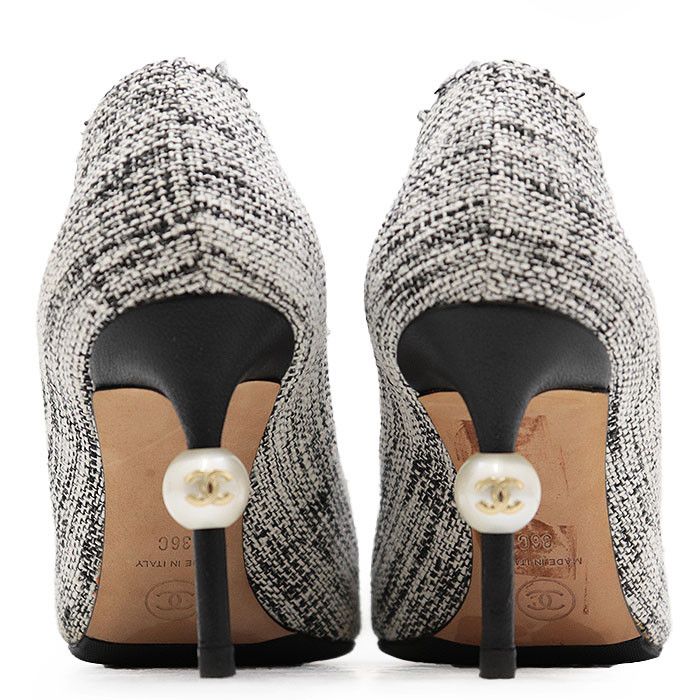 Chanel Chanel Chanel G31983 Tweed Pumps Cotton Shoes G31983 DUTY FREE for USA Size ONE SIZE - 6 Thumbnail