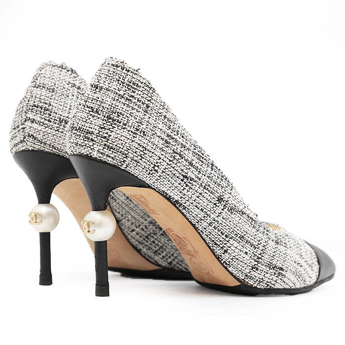 Chanel Chanel Chanel G31983 Tweed Pumps Cotton Shoes G31983 DUTY FREE for USA Size ONE SIZE - 13 Thumbnail