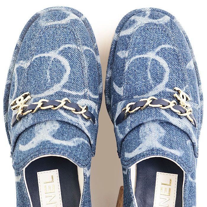 Chanel Chanel Chanel 23B G45142 Denim Loafer Denim Shoes G45142 DUTY FREE for USA Size ONE SIZE - 16 Thumbnail