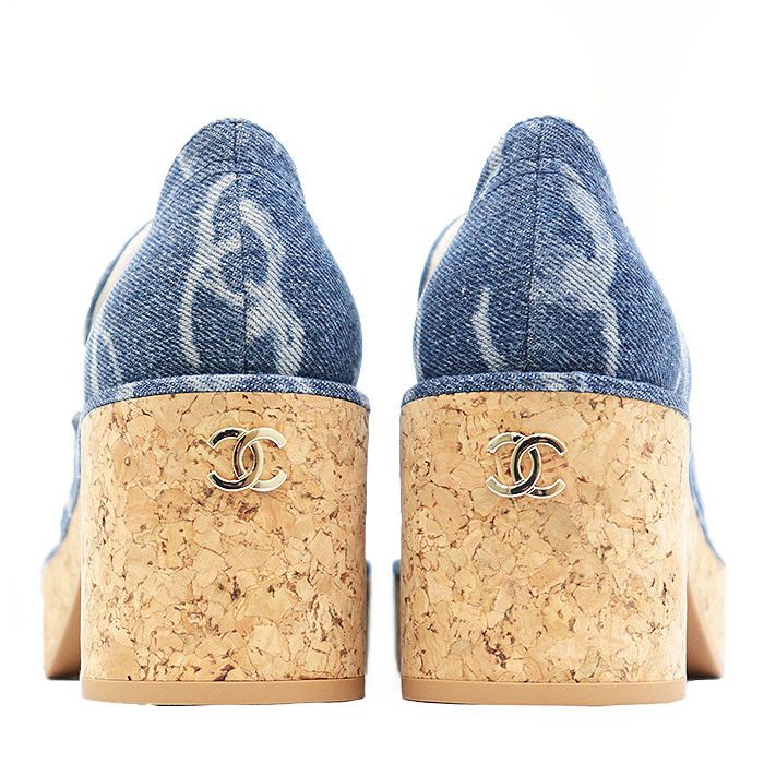 Chanel Chanel Chanel 23B G45142 Denim Loafer Denim Shoes G45142 DUTY FREE for USA Size ONE SIZE - 5 Thumbnail