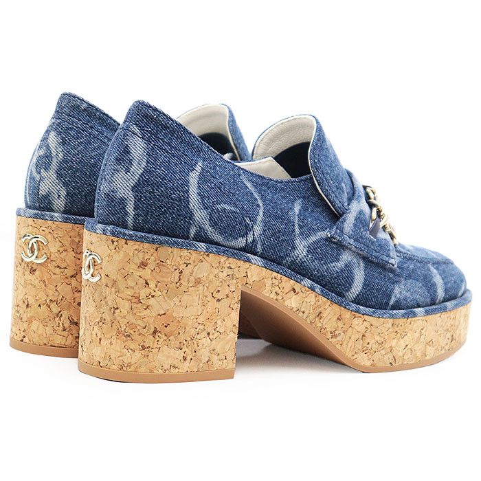 Chanel Chanel Chanel 23B G45142 Denim Loafer Denim Shoes G45142 DUTY FREE for USA Size ONE SIZE - 15 Thumbnail