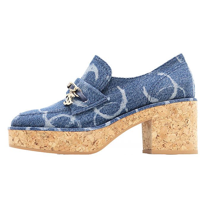 Chanel Chanel Chanel 23B G45142 Denim Loafer Denim Shoes G45142 DUTY FREE for USA Size ONE SIZE - 4 Thumbnail