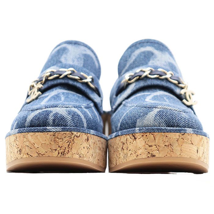Chanel Chanel Chanel 23B G45142 Denim Loafer Denim Shoes G45142 DUTY FREE for USA Size ONE SIZE - 17 Thumbnail
