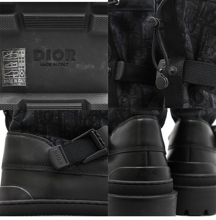 Dior Dior Dior Oblique Leather Jacquard Boots Leather Shoes DUTY FREE for USA Size ONE SIZE - 9 Thumbnail