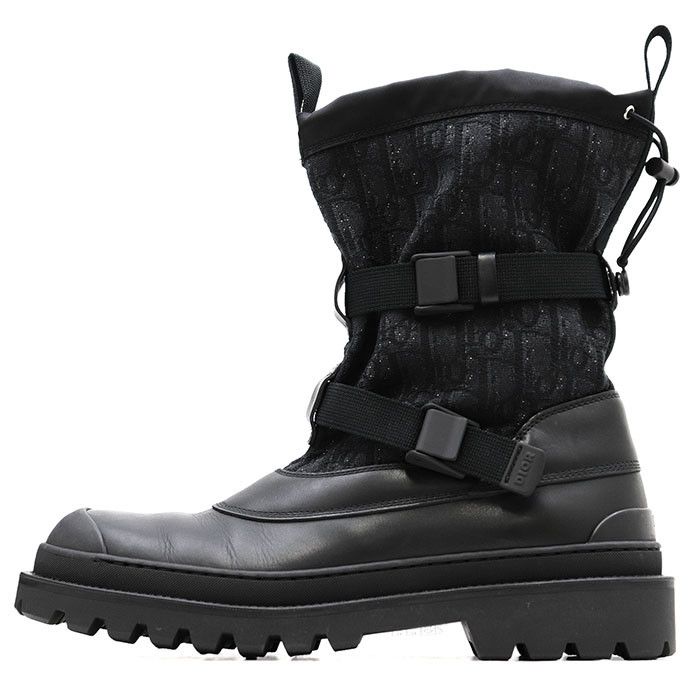 Dior Dior Dior Oblique Leather Jacquard Boots Leather Shoes DUTY FREE for USA Size ONE SIZE - 3 Thumbnail