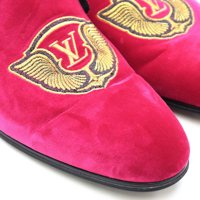 Louis Vuitton Louis Vuitton Louis Vuitton Opera Pumps Velour Loafers Leather Shoes DUTY FREE for USA Size ONE SIZE - 3 Thumbnail